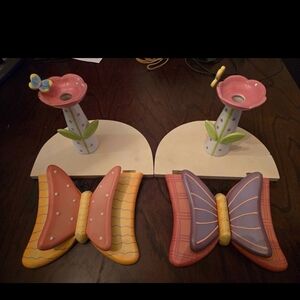 Butterfly Wall Shelfs and Vases